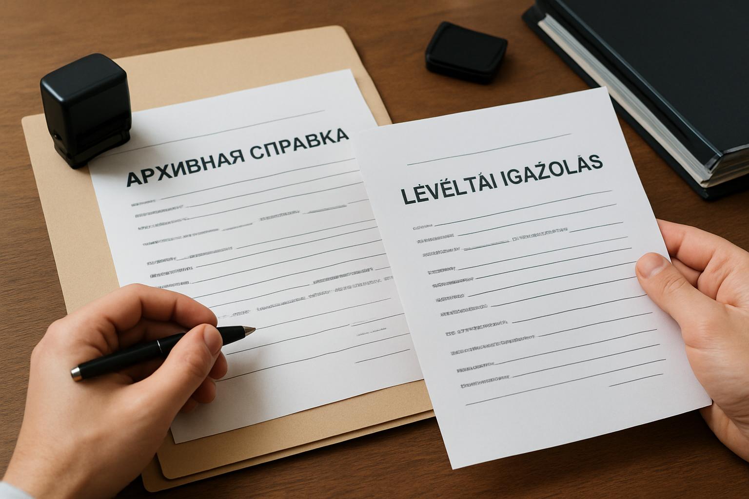 Подготовка пакета документов для репатриации: перевод архивных справок с русского на венгерский.. Советы по оформлению имени и транслитерации
